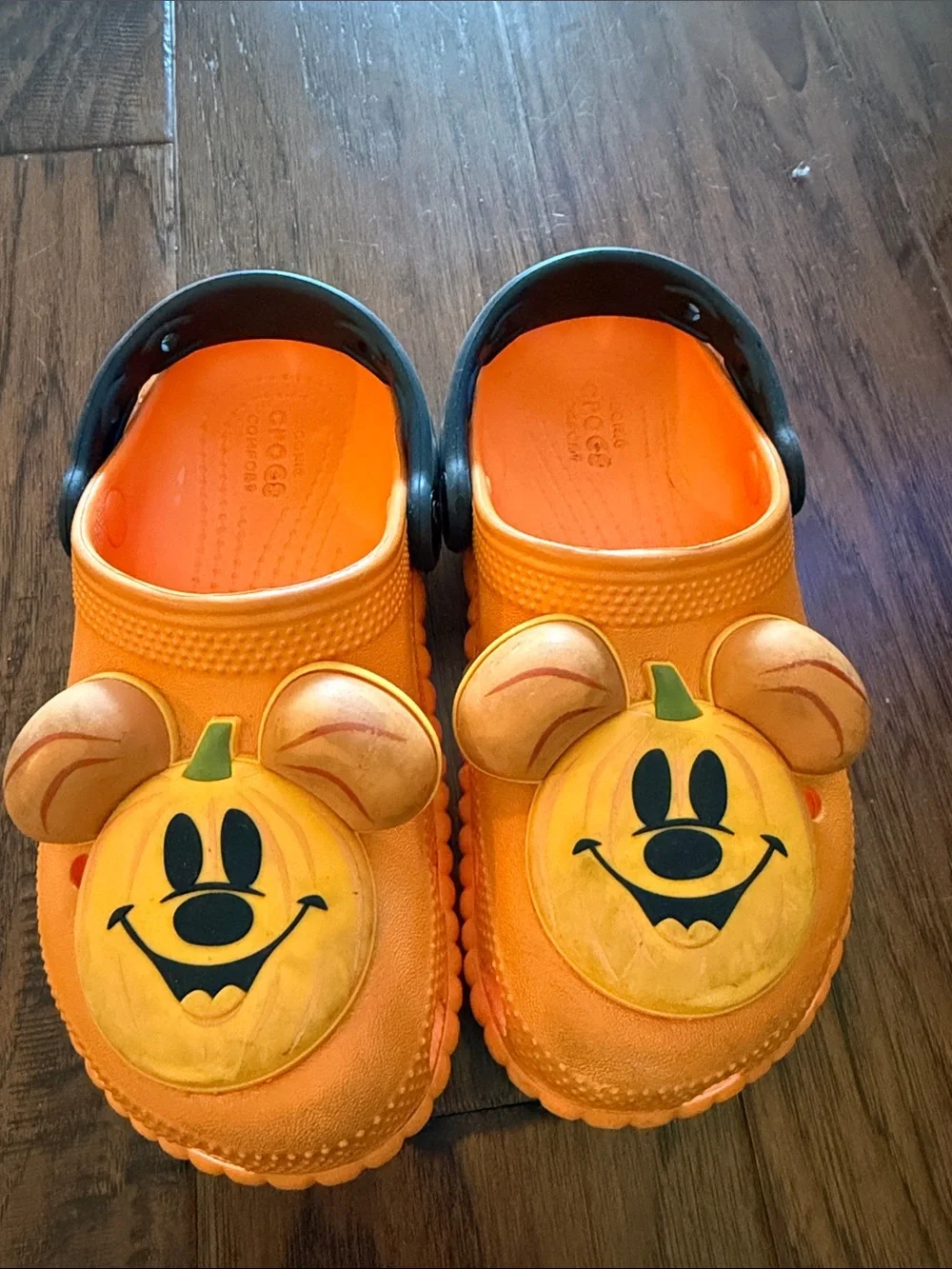 Mickey Pumpkin Kids Crocs
